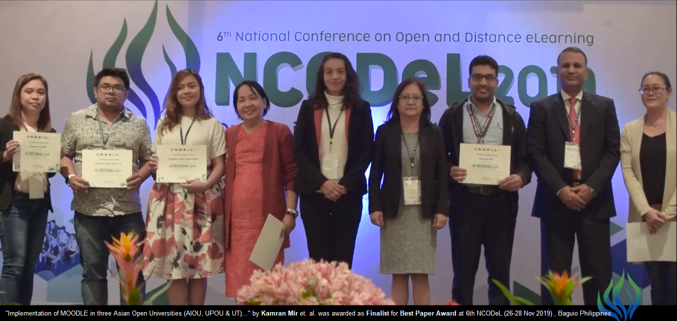 Finalist for Best Paper Award at 6th NCODeL